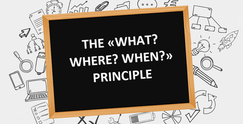 The «What? Where? When?» principle