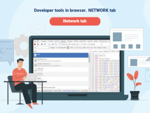 Developer tools in browser. Network tab