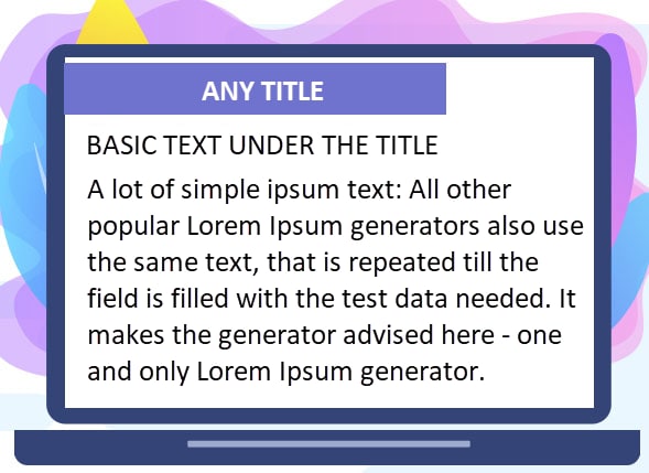 The «Lorem Ipsum» text