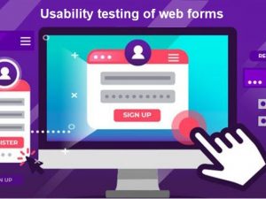 Usability testing of web forms