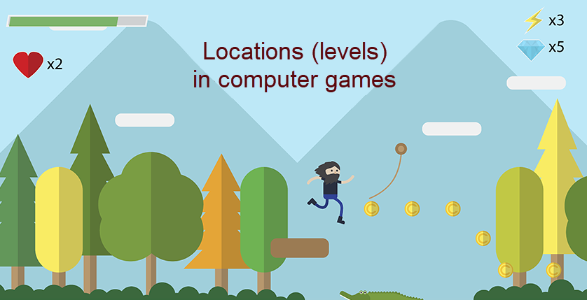 Locations (levels) in computer games